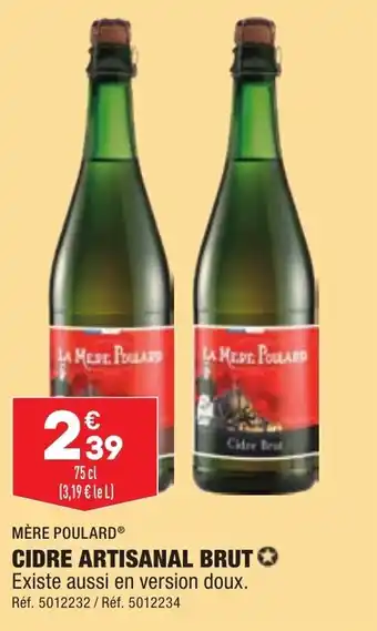 ALDI Cidre artisanal brut MERE POULARD offre