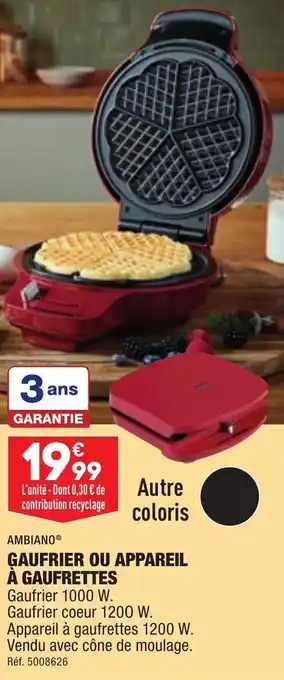 ALDI Gaufrier de appareil à gaufrettes offre