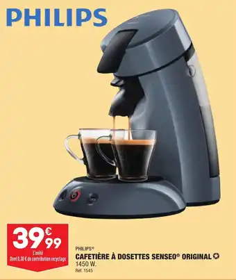 ALDI Cafetière à dosettes senseo original offre
