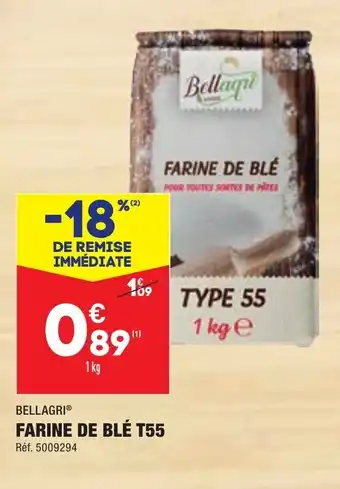 ALDI Farine de blé T55 offre