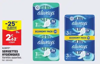 ALDI Serviettes hygiéniques offre