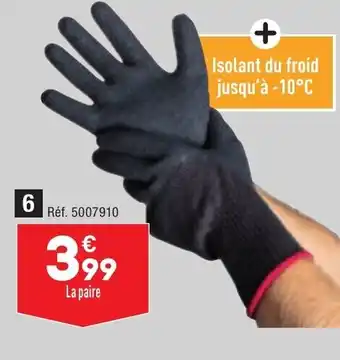 ALDI Gants de travail chauds offre