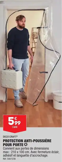 ALDI Protection anti-poussière pour porte offre