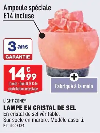 ALDI Lampe en cristal de sel offre