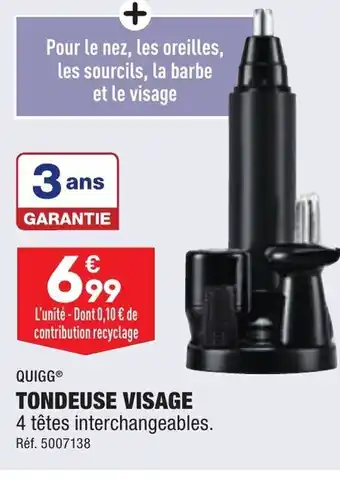 ALDI Tondeuse visage offre