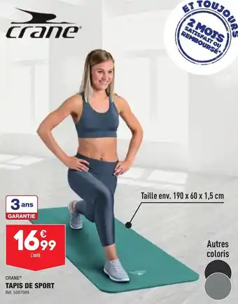 ALDI Tapis de sport CRANE offre