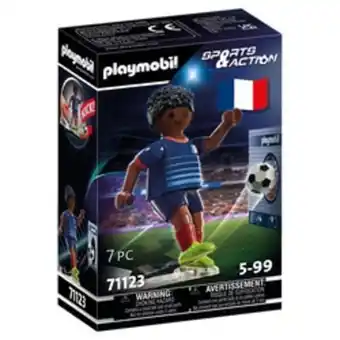71123 - playmobil sports et action - joueur de football français a
