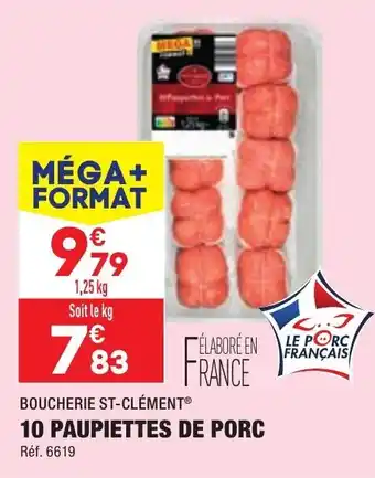 ALDI 10 paupiettes de porc offre