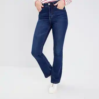 Cache Cache Jeans bootcut taille haute denim stone femme offre