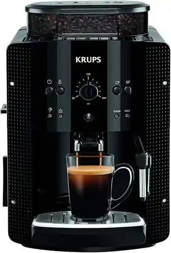 Amazon Krups essential noire machine à café à grain machine à café broyeur grain cafetière expresso 2 tasses nettoyage automatiqu... offre