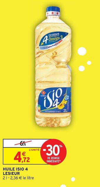 Intermarché Huile isio 4 lesieur offre