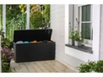 E.Leclerc Brico Coffre de jardin résine "emily" - 270l - 118 x 45 x 57 cm - gris anthracite offre