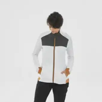 Decathlon Veste polaire de ski laine mérinos femme - 500 warm - marine / blanc offre