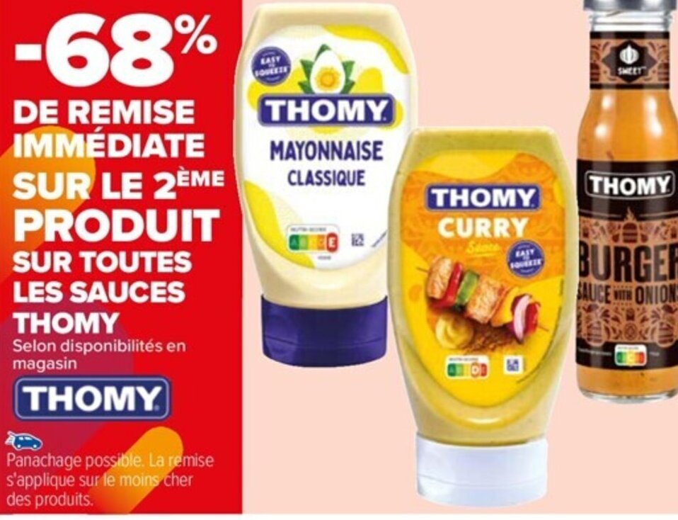 Promo Sur Toutes Les Sauces Thomy chez Carrefour
