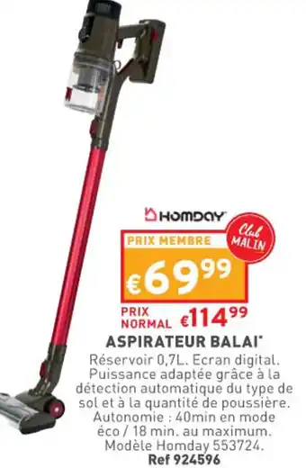 Trafic Aspirateur Balai offre