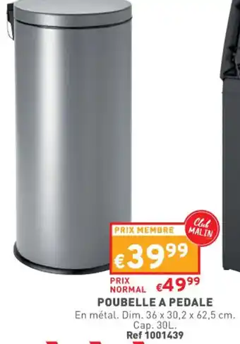 Trafic Poubelle a Pedale offre