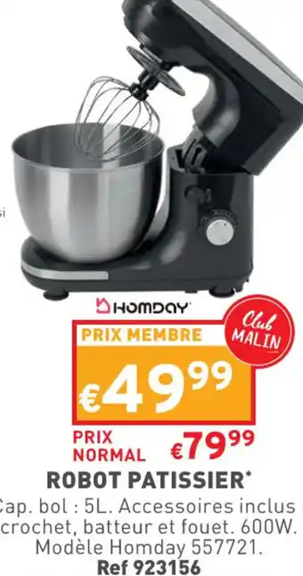 Trafic Robot Patissier offre