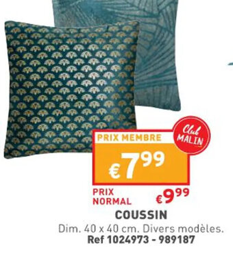 Trafic Coussin offre