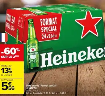 Bière Blonde Format Spécial Heineken