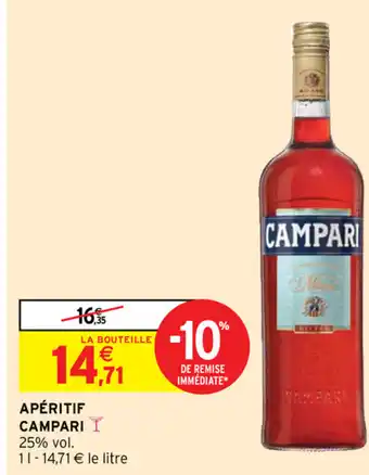 Intermarché Apéritif Campari offre