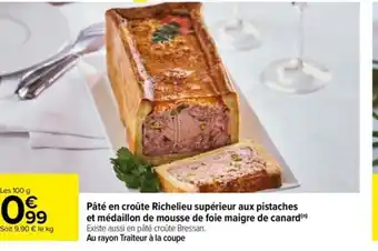 Carrefour Pâté en Croûte Richelieu offre