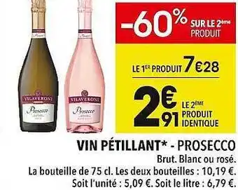 Supeco Vin pétillant - prosecco offre