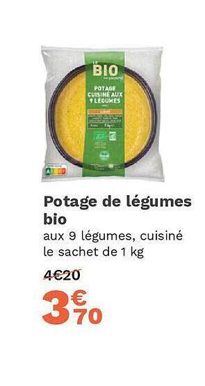 Picard Potage de légumes bio offre