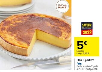 Carrefour Flan 6 Parts offre