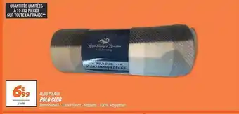 Netto Plaid polaire polo club offre