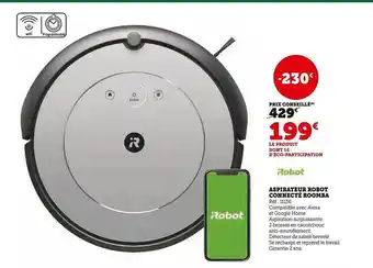 Super U Aspirateur robot connecté roomba offre