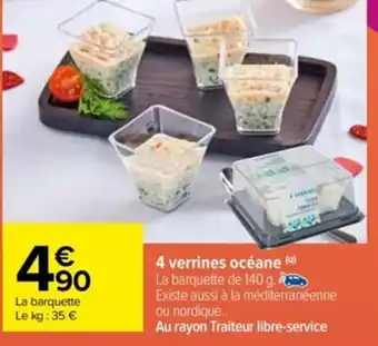 Carrefour 4 Verrines Océane offre