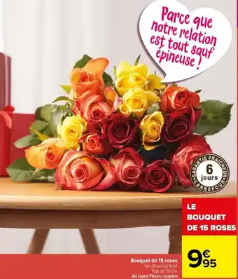 Bouquet de 15 Roses