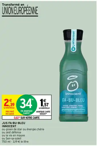 Intermarché Jus FA-BU-BLEU Innocent offre