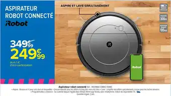 Carrefour Aspirateur Robot Connecté offre