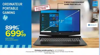 Carrefour Ordinateur Portable Gaming offre