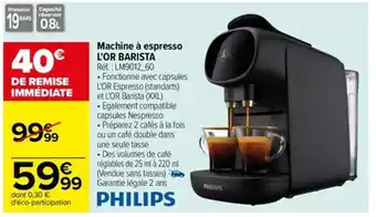 Machine à Espresso L'Or Barista