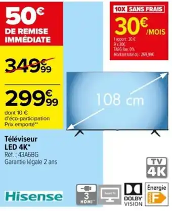 Carrefour Téléviseur offre