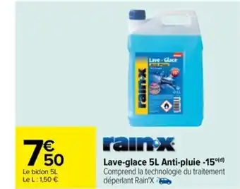 Carrefour Lave-Glace 5L Anti-Pluie-15 offre