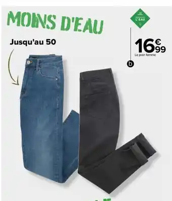 Carrefour Jean Femme offre