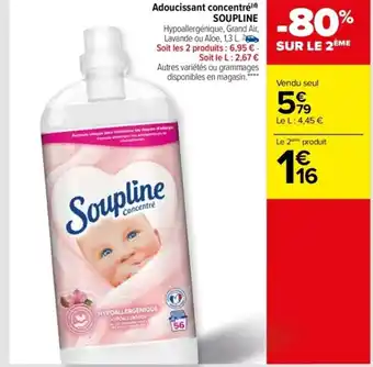 Carrefour Adoucissant Concretre Soupline offre