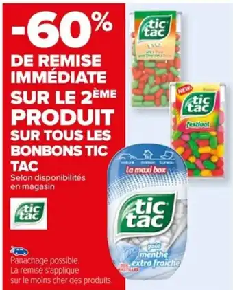 Carrefour Sur Tout Les Bonbons Tic Tac offre