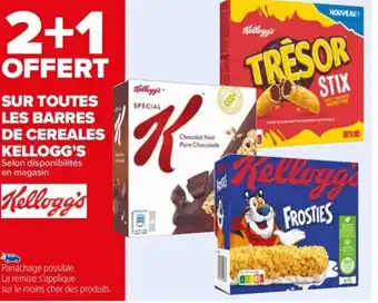 Carrefour Sur Toutes Les Barres De Cereales Kellogg's offre