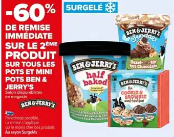 Carrefour Sur Tous Les Pots Et Mini Pots Ben & Jerry's offre