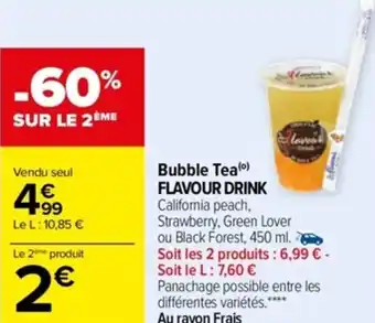 Carrefour Bubble Tea Flavour Drink offre