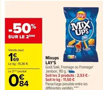 Carrefour Mixups Lay's offre