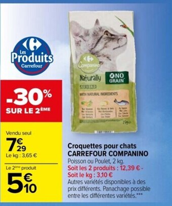 Carrefour Croquettes Pour Chats Carrefour Companino offre