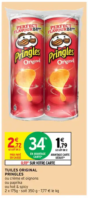 Intermarché Tuiles Original Pringles offre