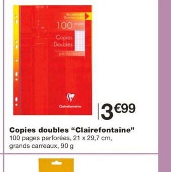 Monoprix Copies Doubles Clairefontaine offre