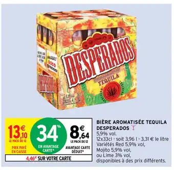 Intermarché Biére Aromatisée Tequila Desperados offre
