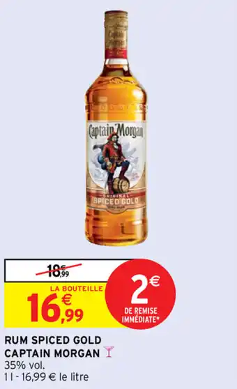 Intermarché Rum Spiced Gold Captain Morgan offre
